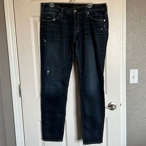 Silver Boyfriend Cut Jeans